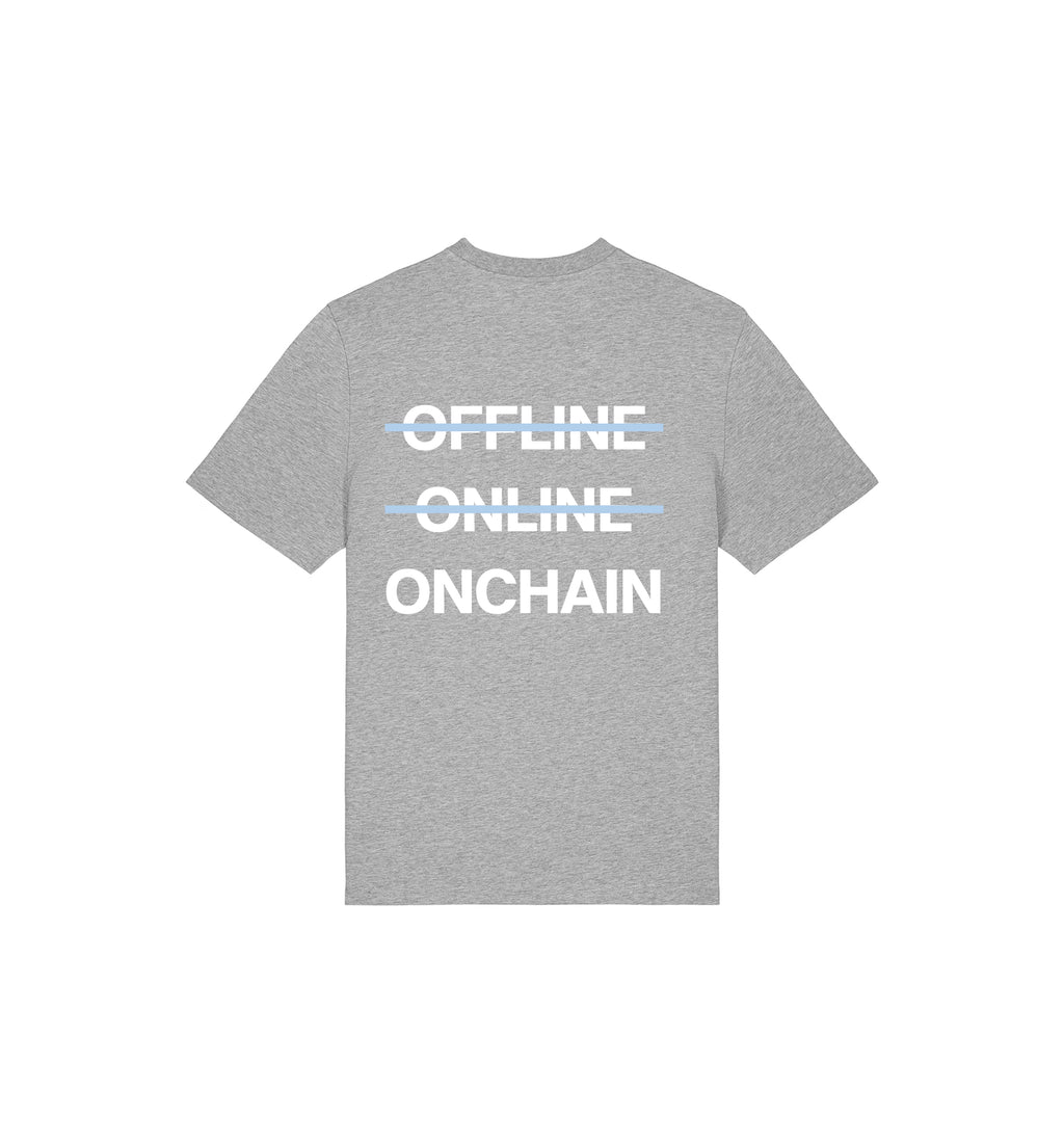 T-Shirt Creator 2.0 | "O̶F̶F̶L̶I̶N̶E̶ O̶N̶L̶I̶N̶E̶ ONCHAIN"
