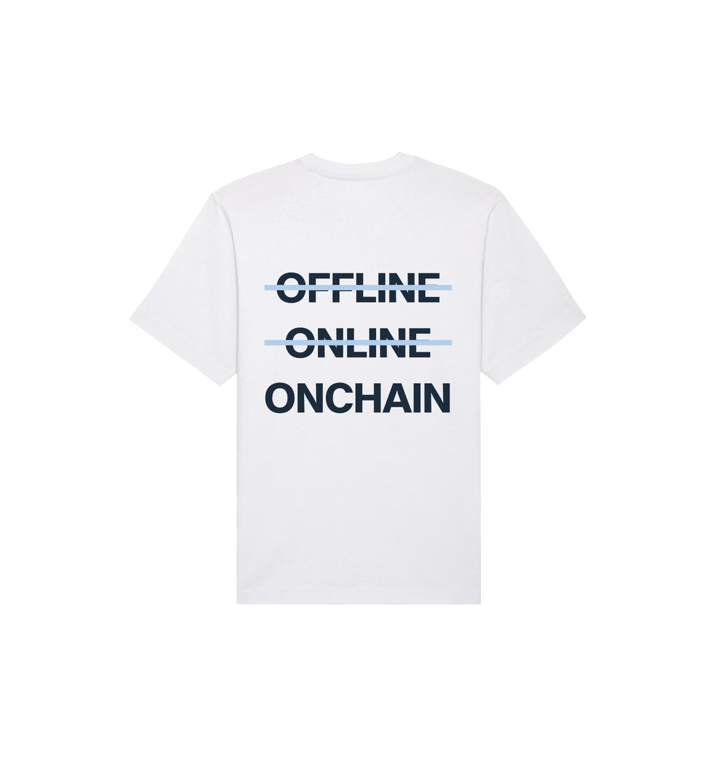 T-Shirt Freestyler | "O̶F̶F̶L̶I̶N̶E̶ O̶N̶L̶I̶N̶E̶ ONCHAIN"