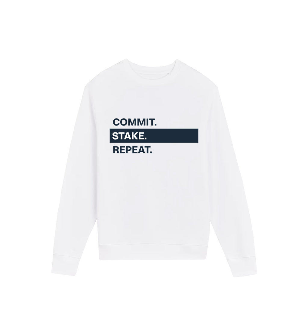 Pullover Matcher | "COMMIT. STAKE. REPEAT."
